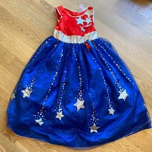 Red white and blue costume dress
